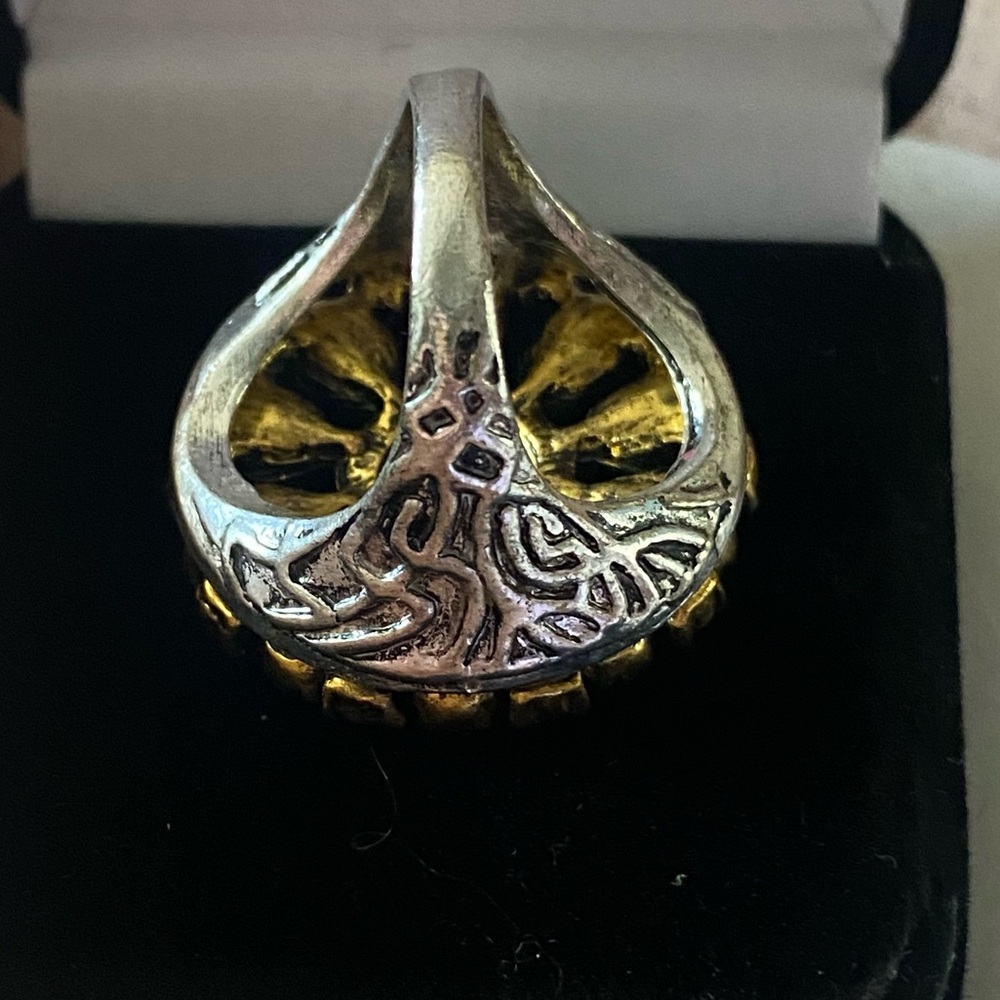 Antique Style Gemstone Ring 6-7 - Picture 2 of 5
